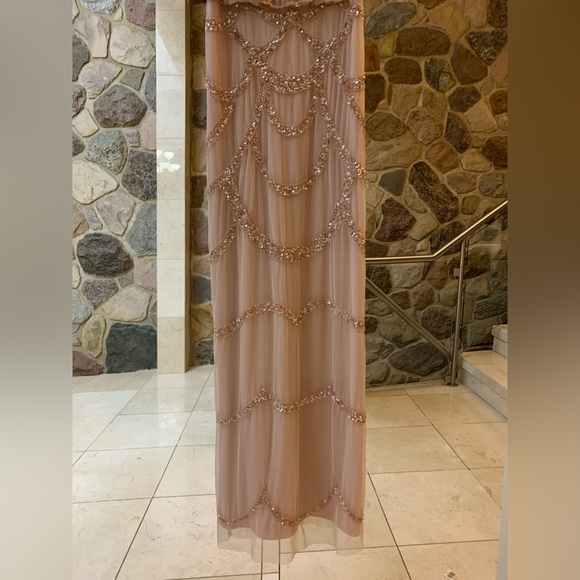 AIDAN MATTOX pink sequin dress. - Picture 4 of 5